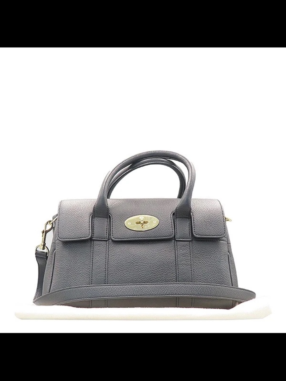 Mulberry black Leather Small Bayswater Satchel with Gold Hardware